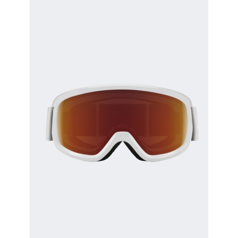 Smith Snowday Kids Skiing Goggles White/Red Sol-X