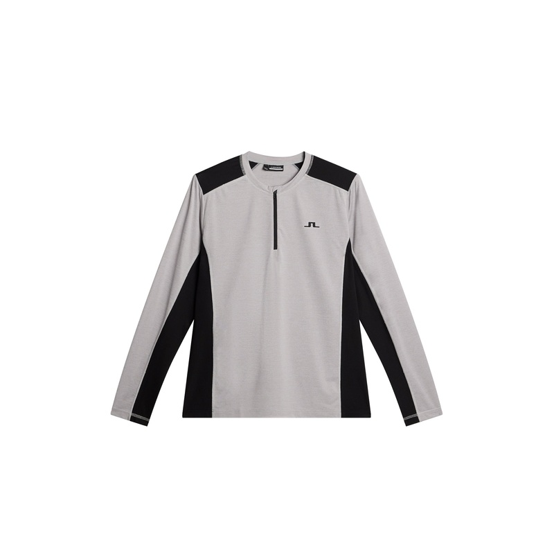 Tomas Long Sleeve T-Shirt / Light Grey Melange