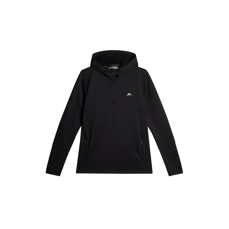 W Aerial Quarter Zip Hood / Black