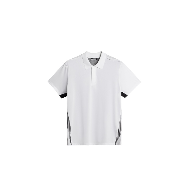 Aleks Hybrid Knit Polo Shirt / White