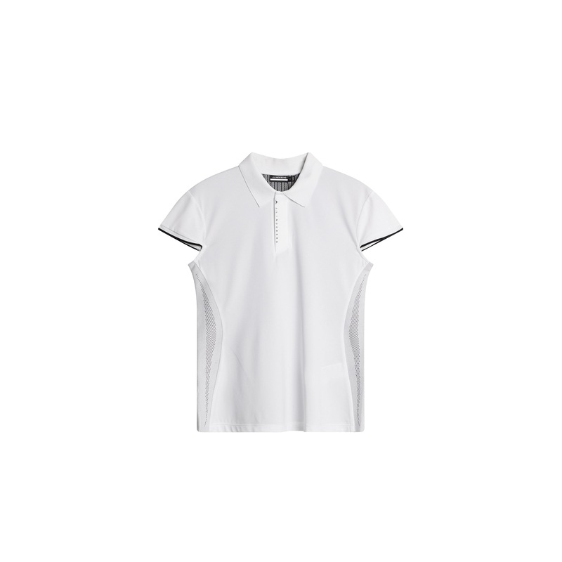 Ana Hybrid Knit Polo Shirt / White