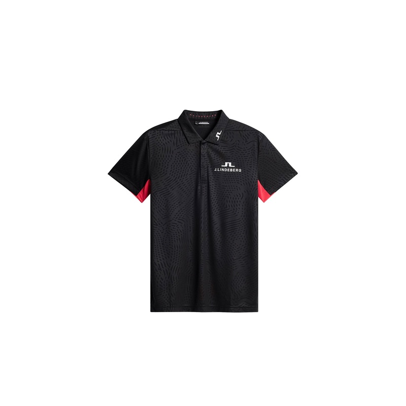Dario Tour Golf Polo / Azalea Wave Black