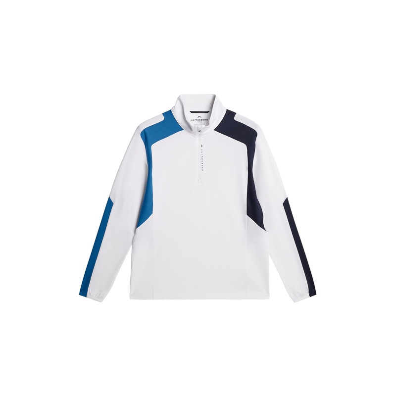 Leander Quarter Zip  Mid Layer / White
