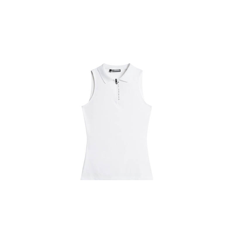 Leylo Sleeveless Top / White