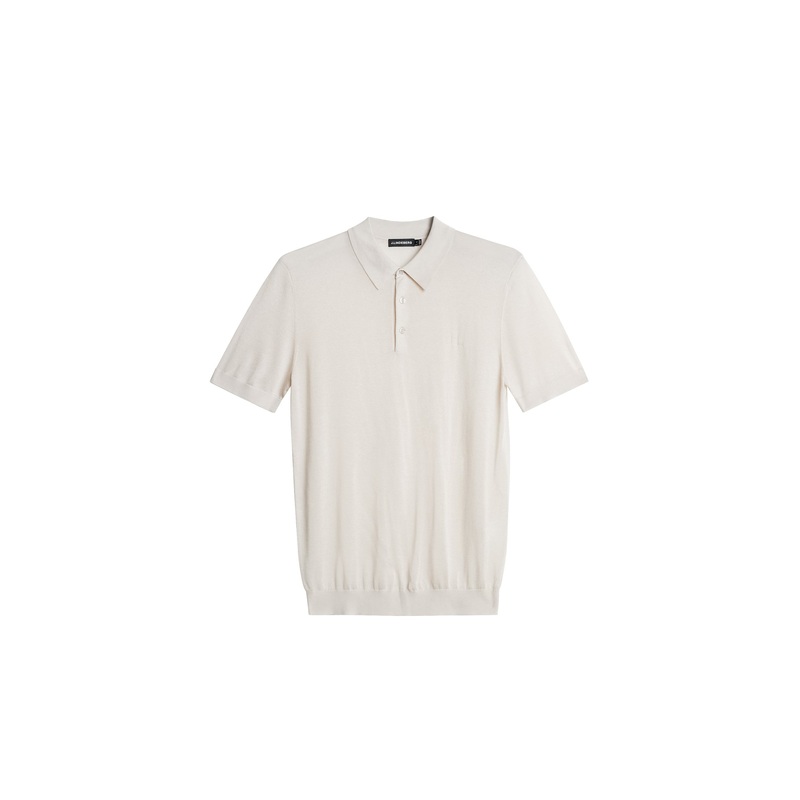 Ridge Lyocell Silk Polo / Moonbeam