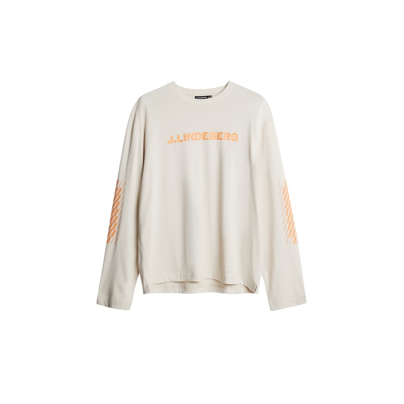 Walsh LS Print T-shirt / Moonbeam