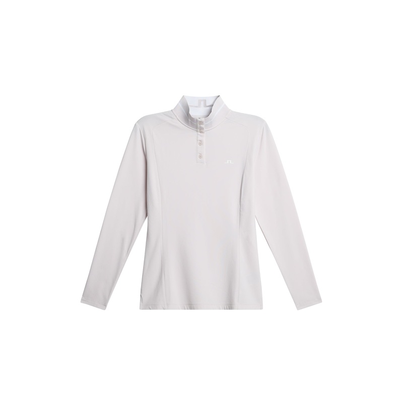 Hertta Long Sleeve Polo / Grey Lilac