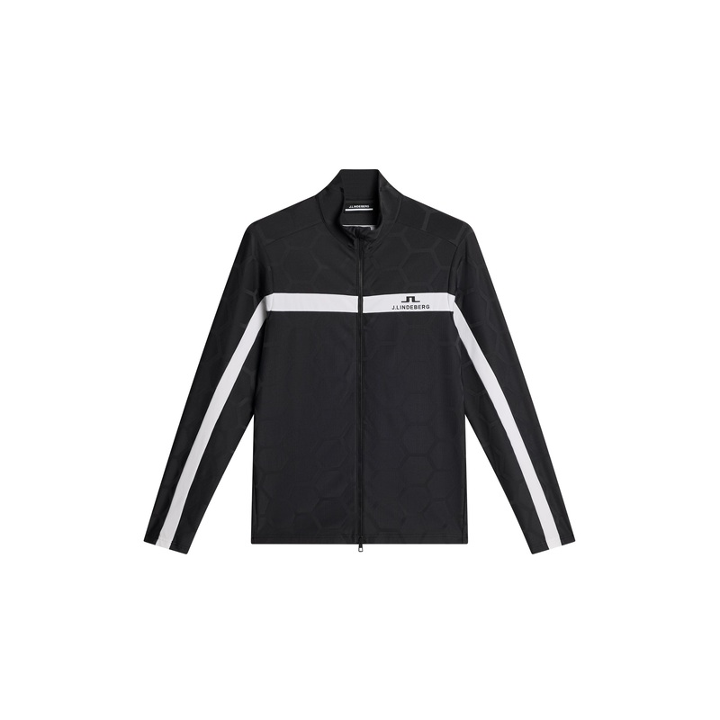 Jarvis Jacquard Tour Mid Layer / Causeway Black