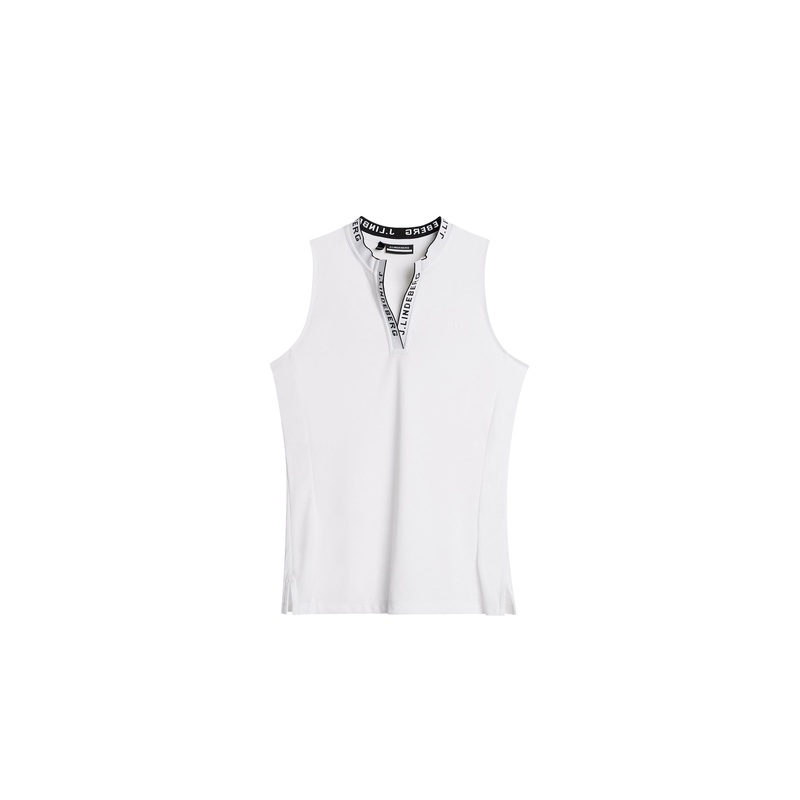 Leya Sleeveless Top / White