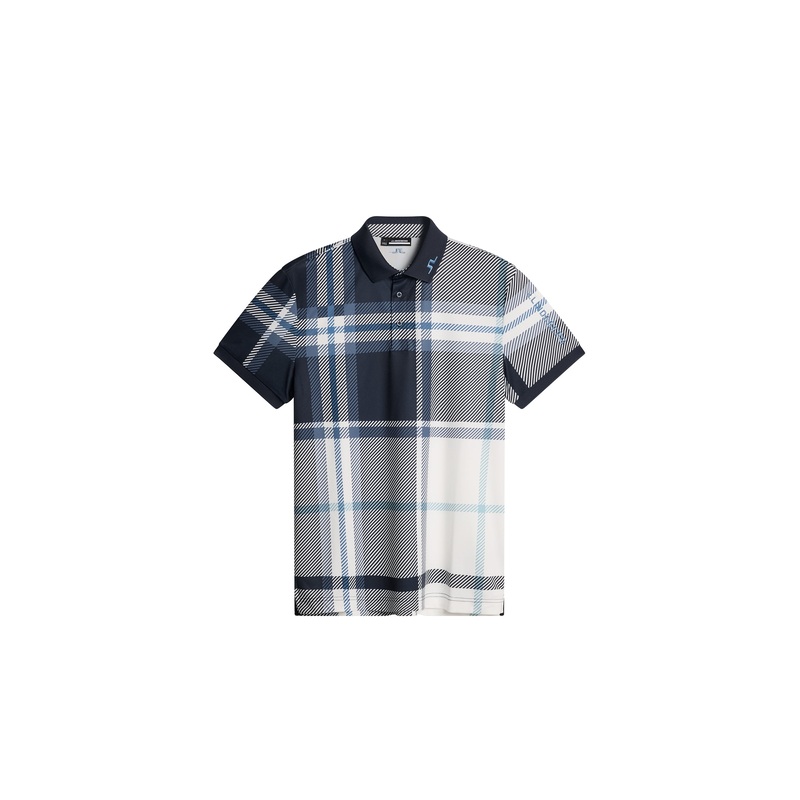 Tour Tech Print Polo DPWT / Tartan Navy