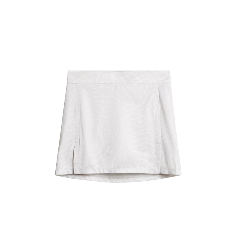 Amelie Mid Print Skirt / Topo Grey Lilac L