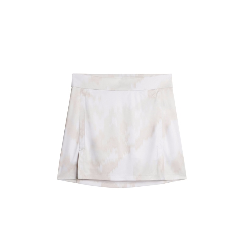 Amelie Mid Print Skirt / Warp Gray Lilac L