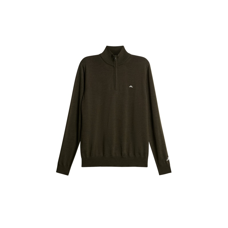 Kian Zipped Sweater / Forest Green