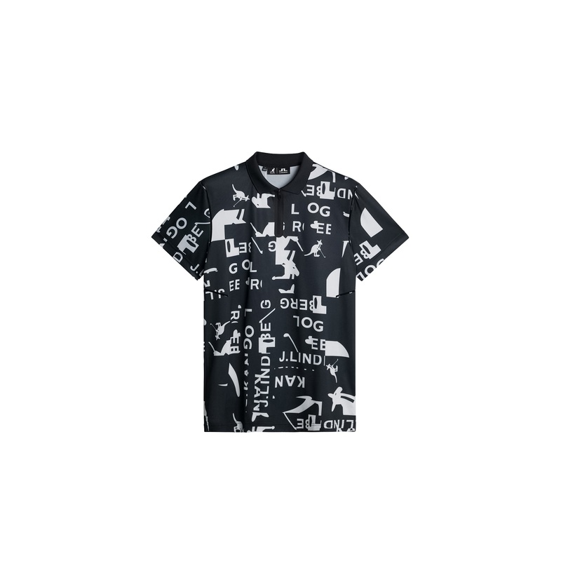 Miro Print Polo / JL Kangol Black White M