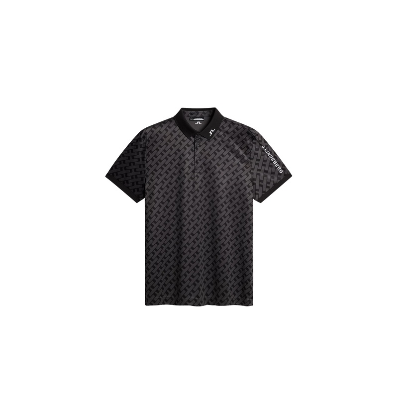 Tour Tech Print Polo / Tour Geo Tonal Black M