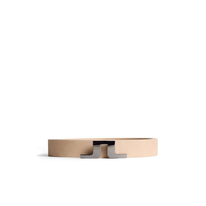Bridger Nubuck Leather Belt / Moonbeam