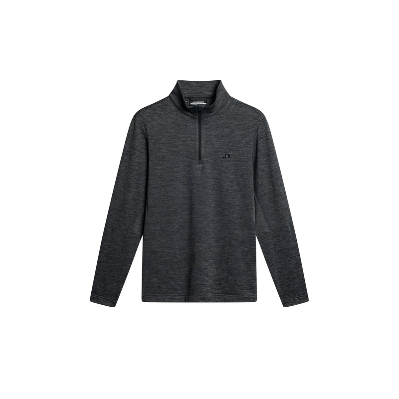 Destry Quarter Zip Mid Layer / Asphalt and Black Melange
