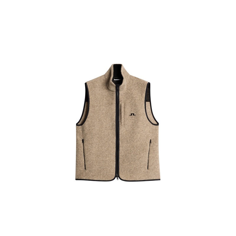 Duncan Wool Fleece Vest / Moonbeam