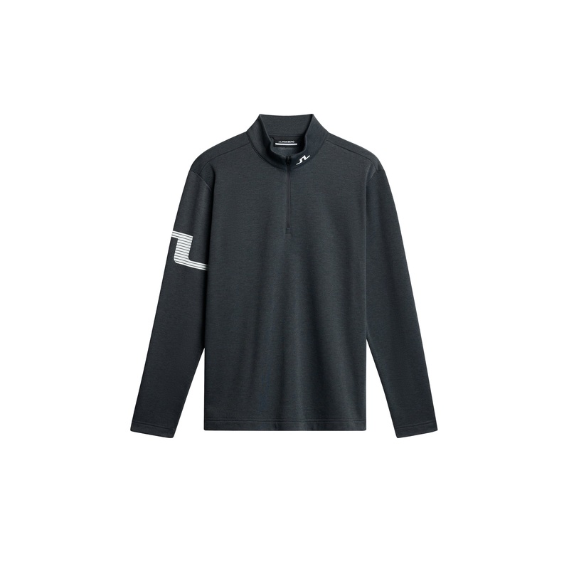 Heath Strike Mid Layer / Asphalt and Black Melange