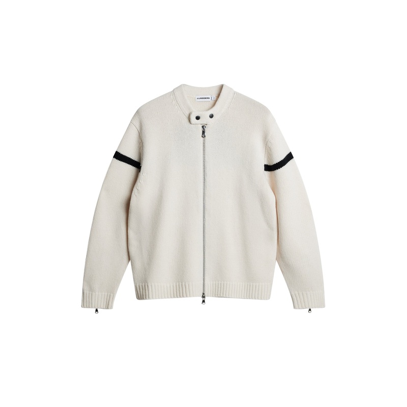 Kessler Biker Zip Knit / Moonbeam