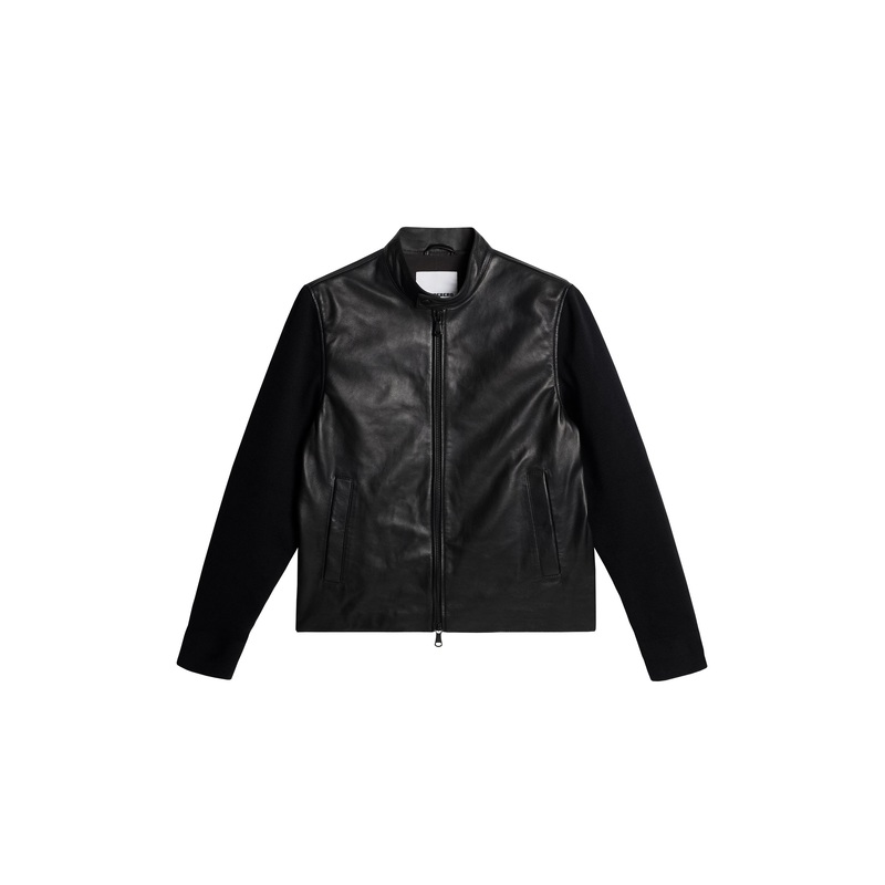 Wade Leather Hybrid Jacket / Black