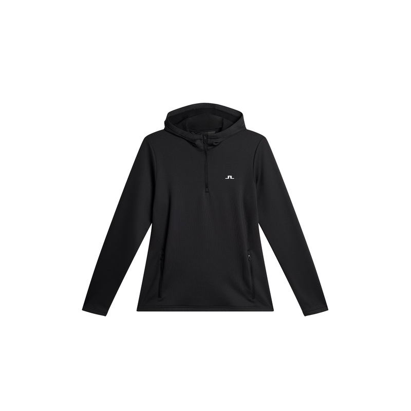Aerialle Quarter Zip Hood / Black
