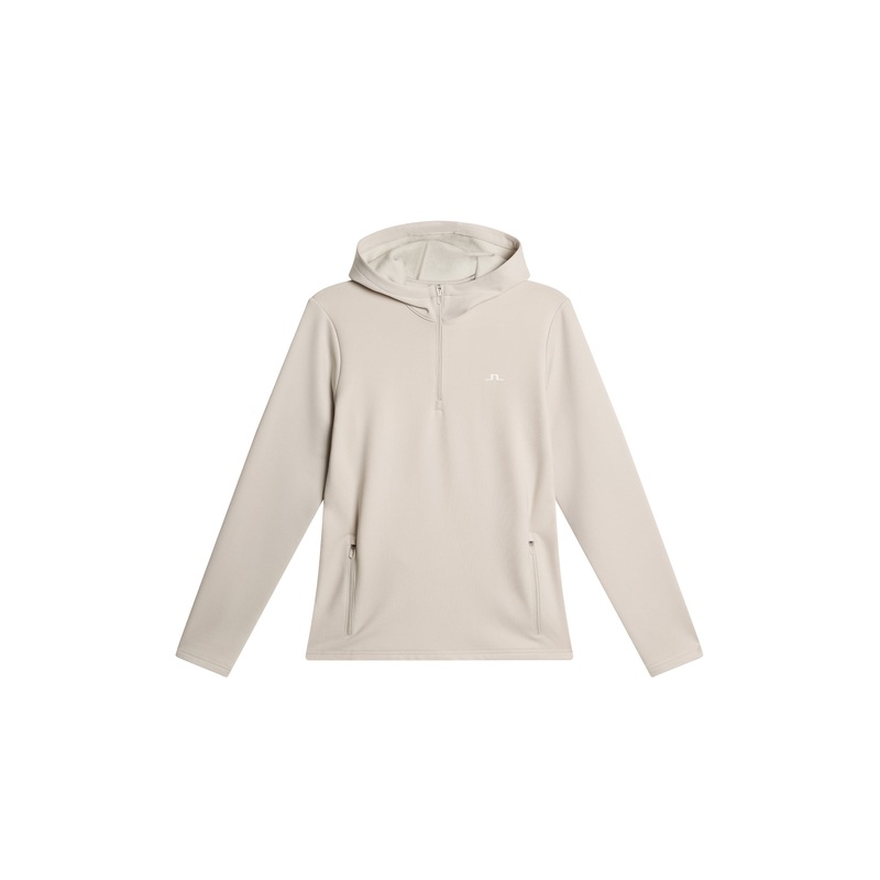 Aerialle Quarter Zip Hood / Moonbeam