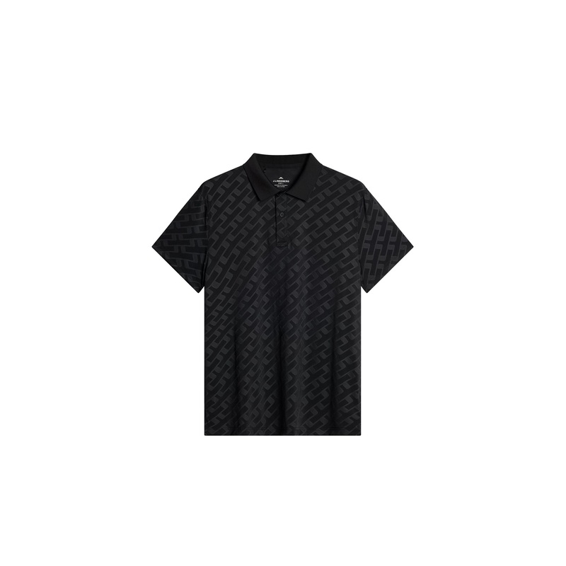Bison Jacquard  Polo / Black