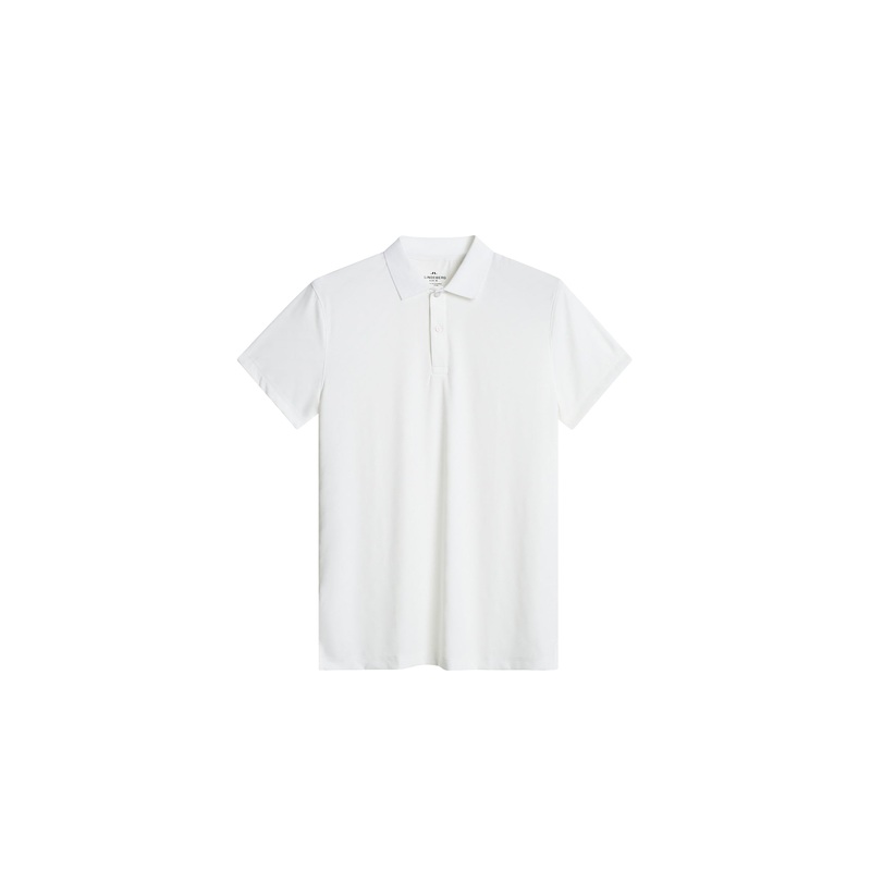Bison Jacquard  Polo / White
