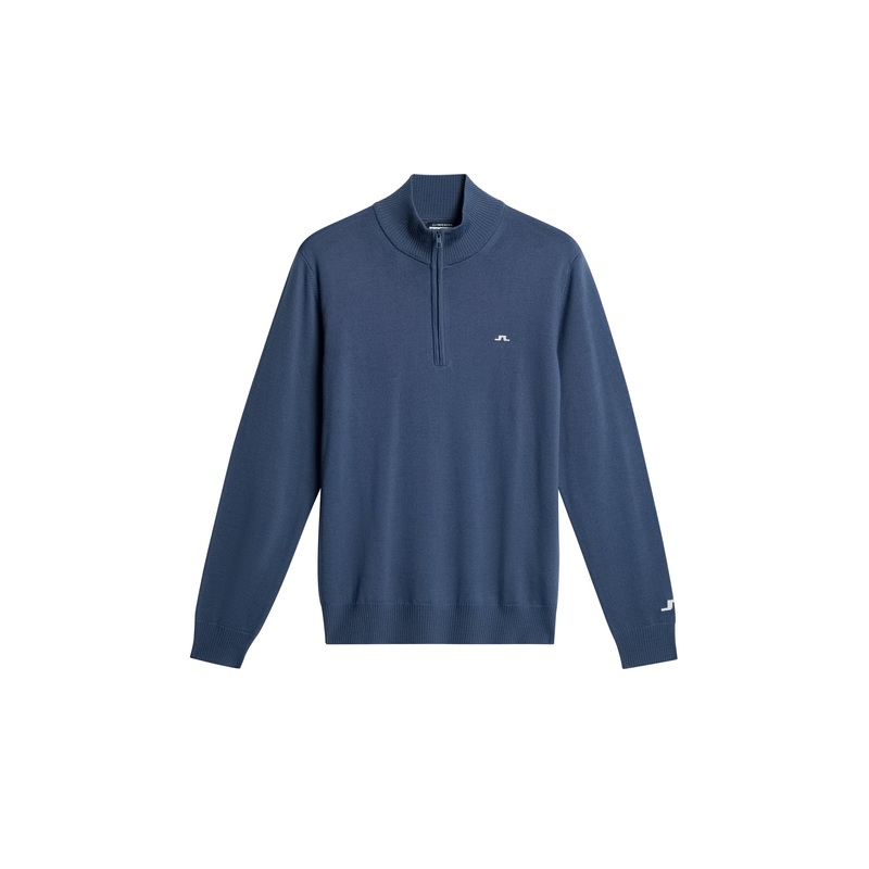 Kian Zipped Sweater / Vintage Indigo