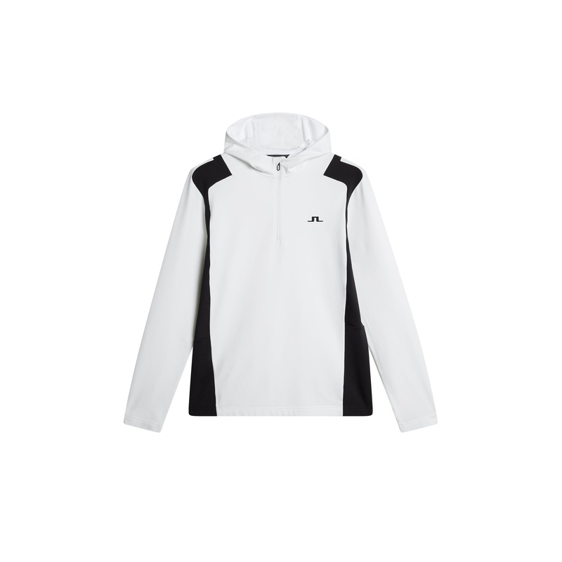 Lukas Quarter Zip Hood / White