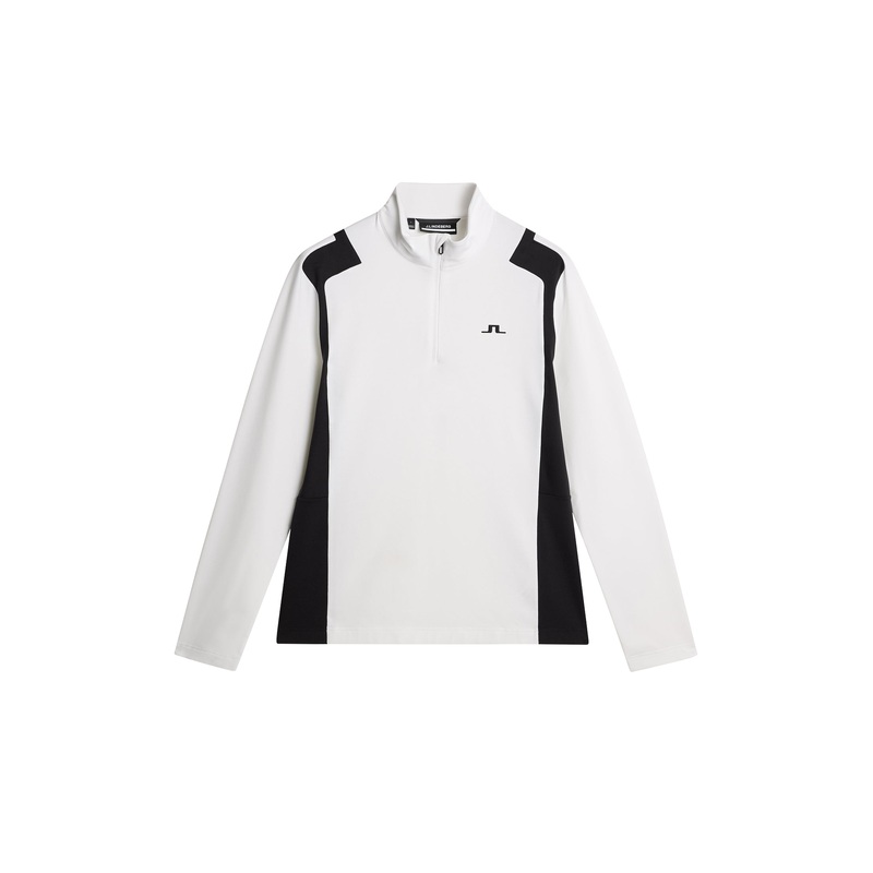 Lukas Quarter Zip Mid Layer / White