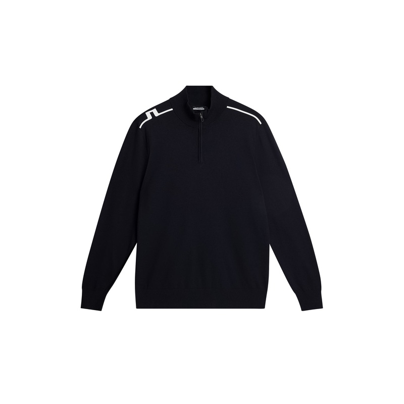 Mac Knitted Zip Sweater / JL Navy