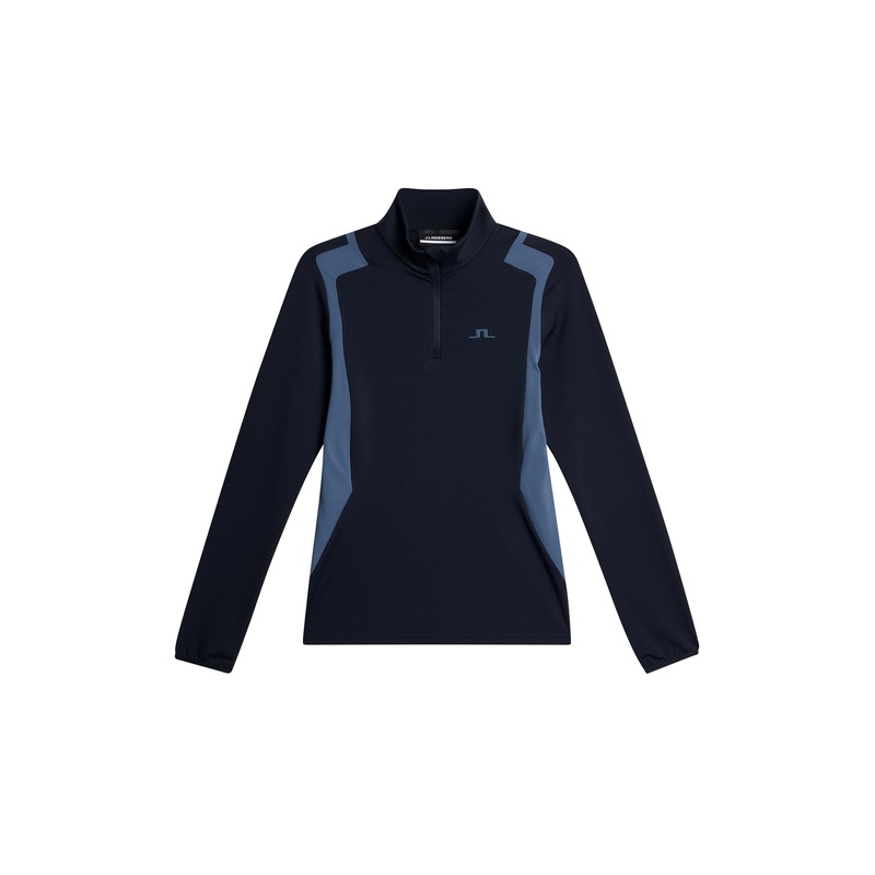 Mae Quarter Zip Mid Layer / JL Navy