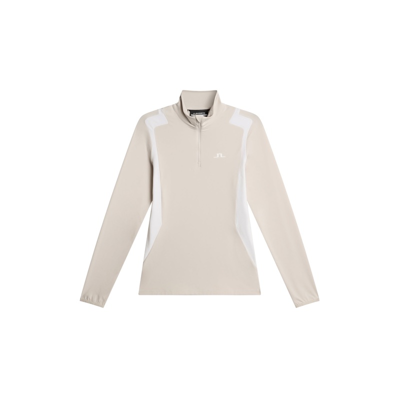 Mae Quarter Zip Mid Layer / Moonbeam