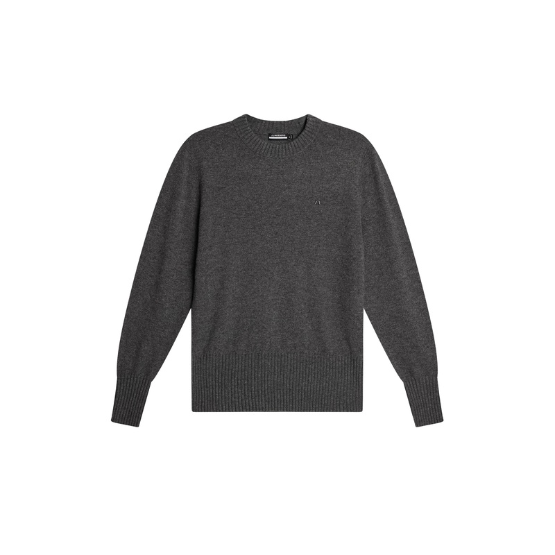 Mina Knitted Sweater / Dark Grey Melange