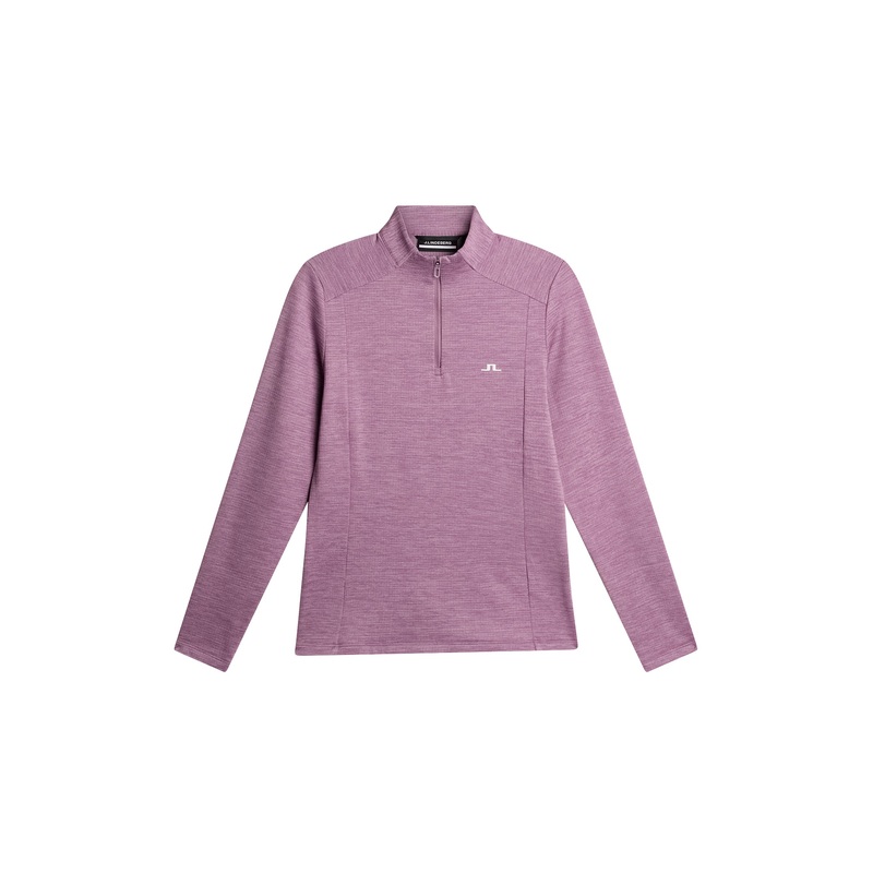 Steffi Quarter Zip Mid Layer / Very Grape Melange