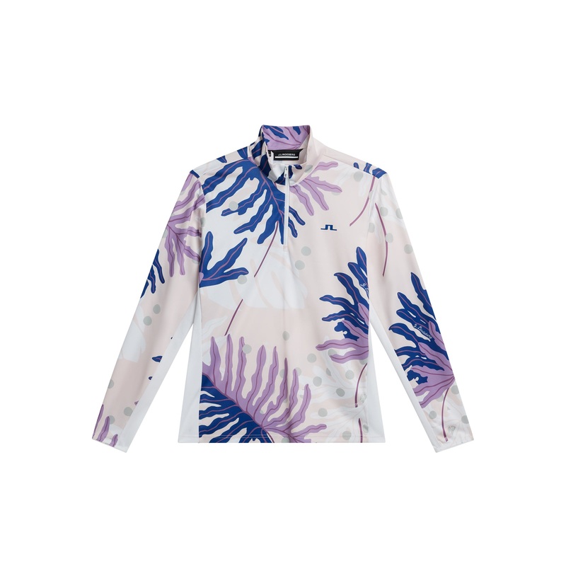Emanuel Print Mid Layer / Paradise Monstera Pink