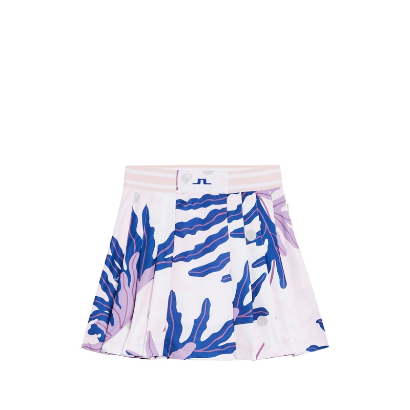 Harlow Print Skirt / Paradise Monstera Pink