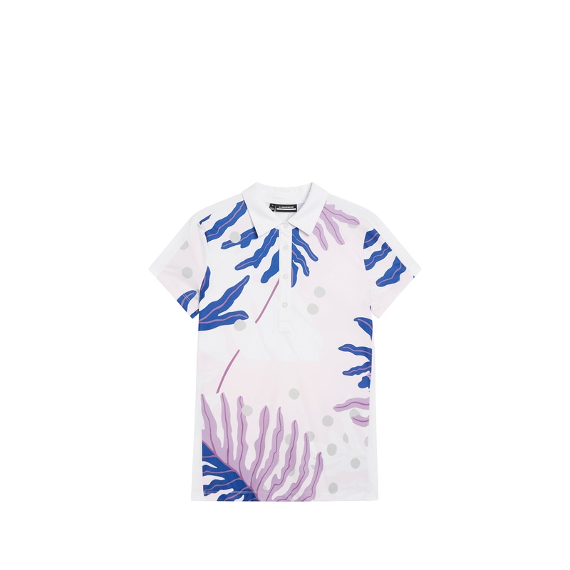 Jada Print Polo / Paradise Monstera Pink