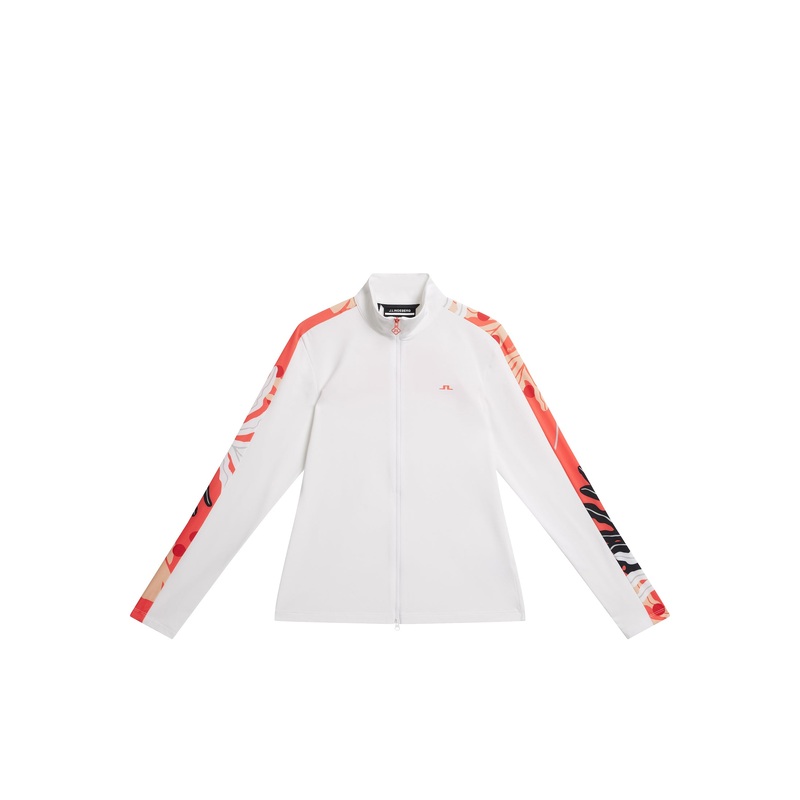 Winona Print Mid Layer / White