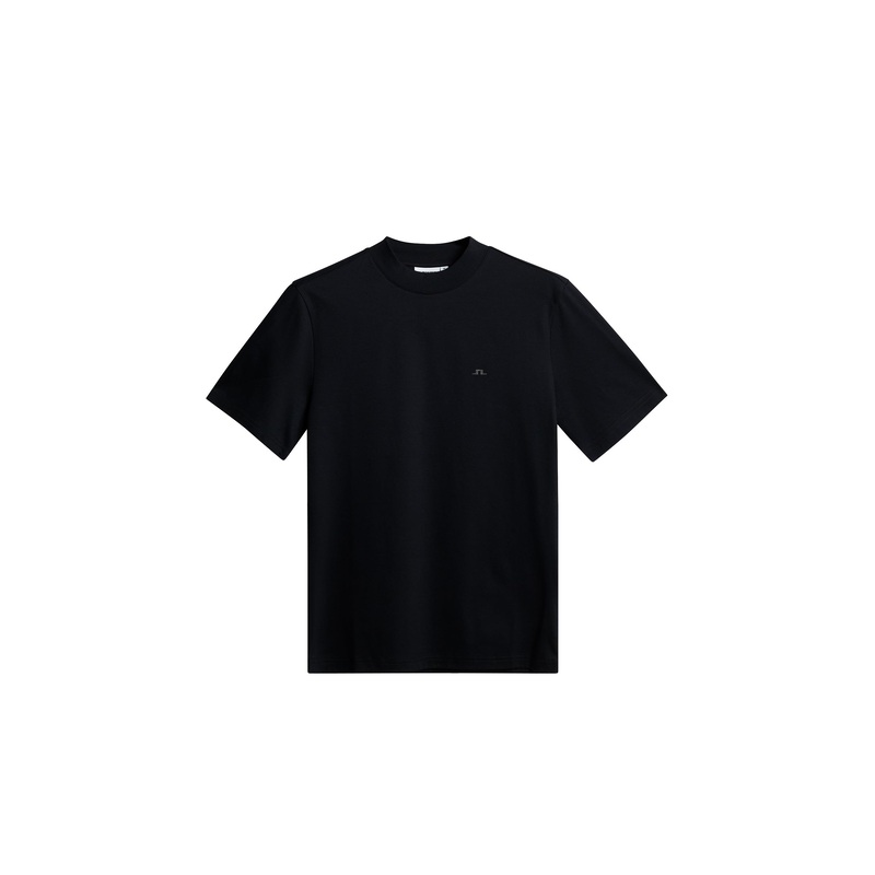 Ace Mock Neck T-Shirt / Black