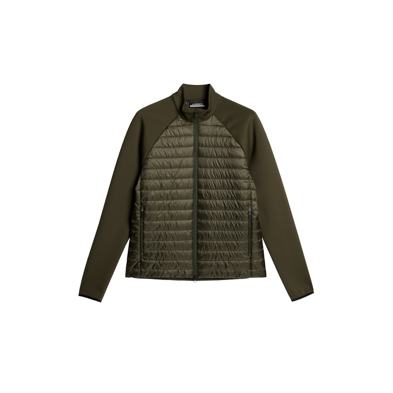 Hayden Quilt Hybrid Jacket / Forest Green