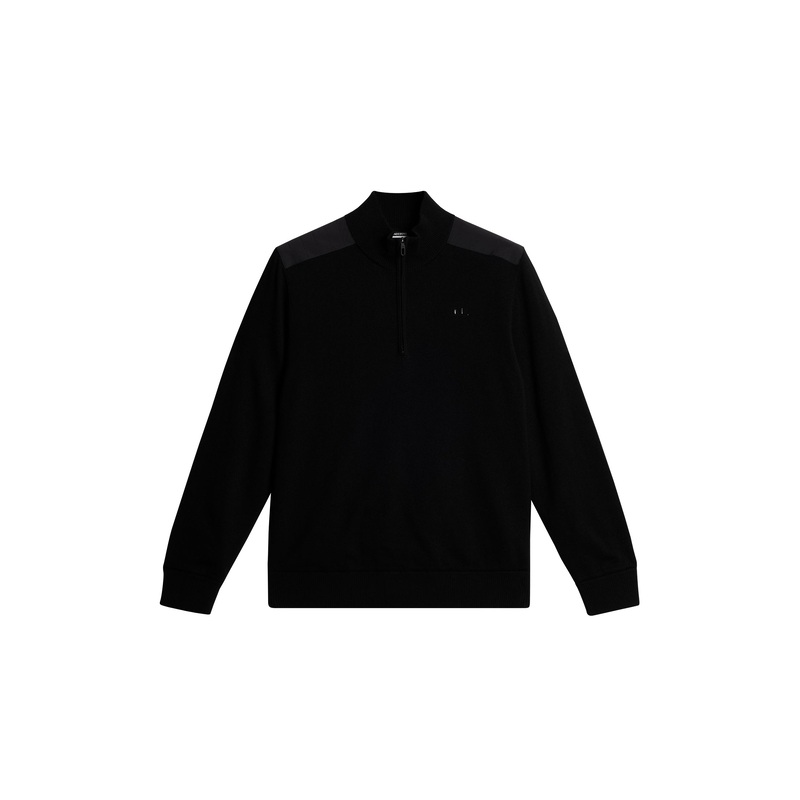 Jeffrey Windbreaker Sweater / Black