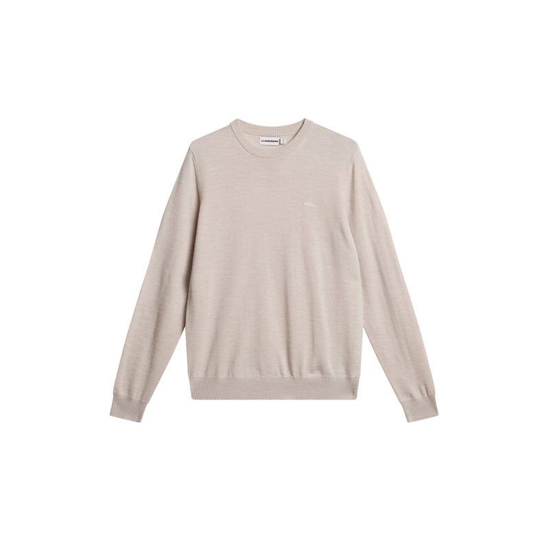 Keane Merino Crew Neck / Moonbeam Melange