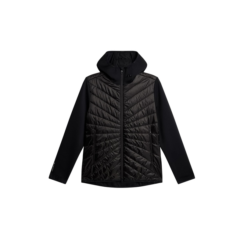 Madde Quilt Hybrid Hood / Black