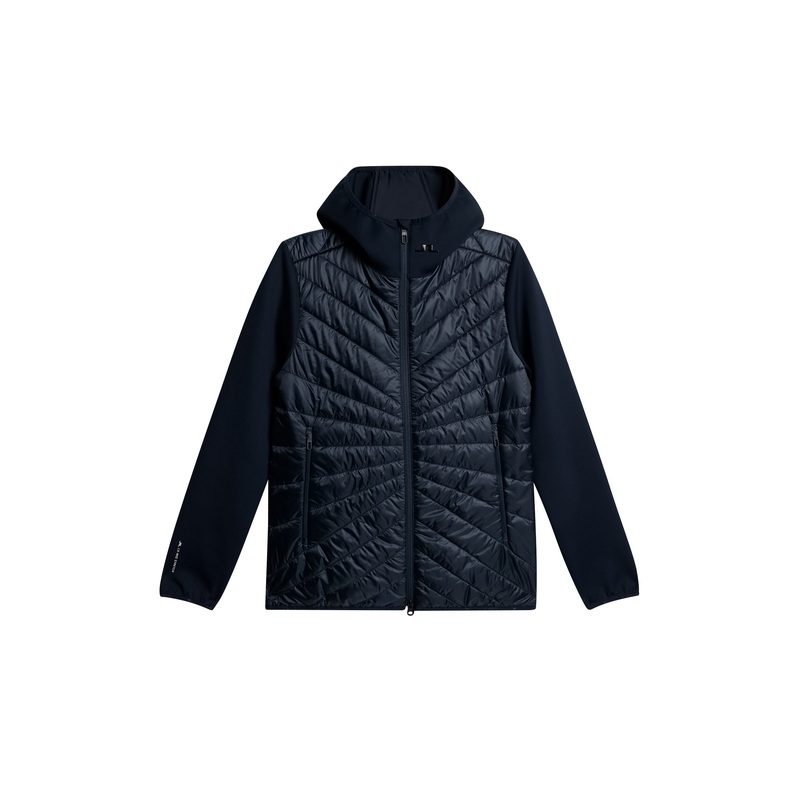 Madde Quilt Hybrid Hood / JL Navy