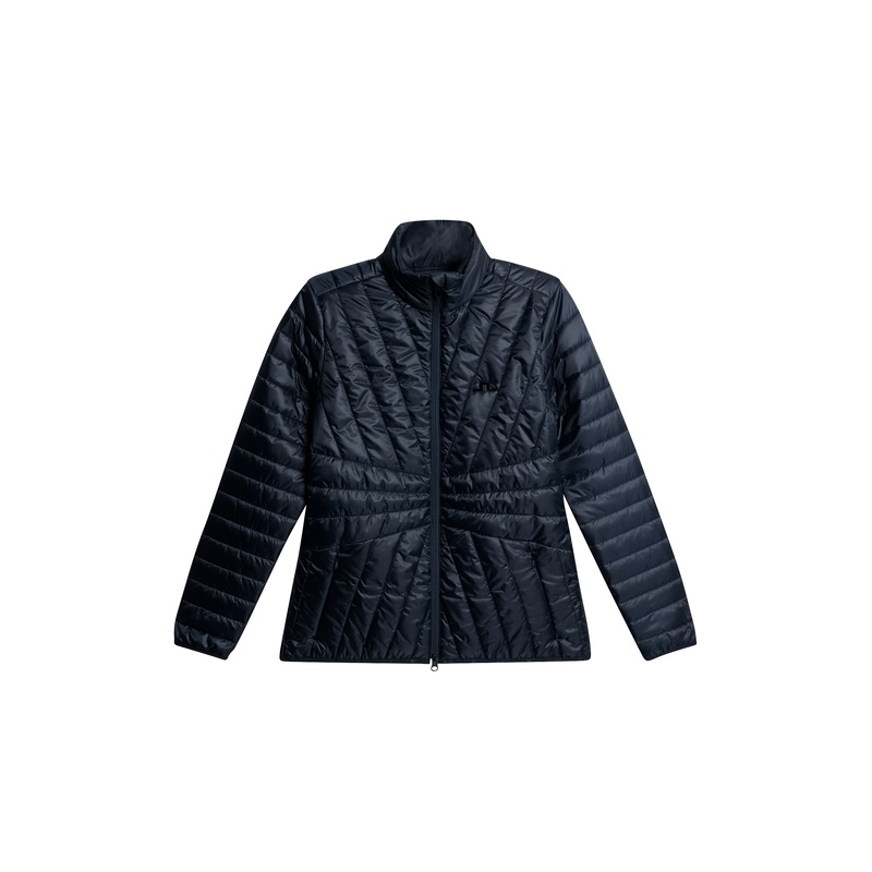 Marble Quilted Jacket / JL Navy