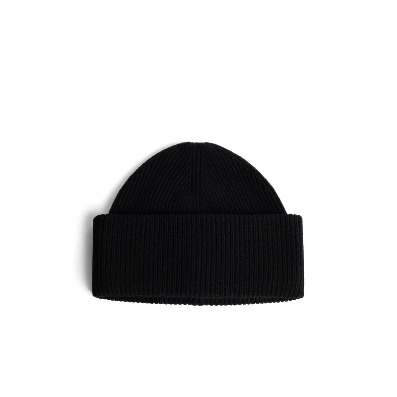 Monti Cashmere Blend Beanie / Black