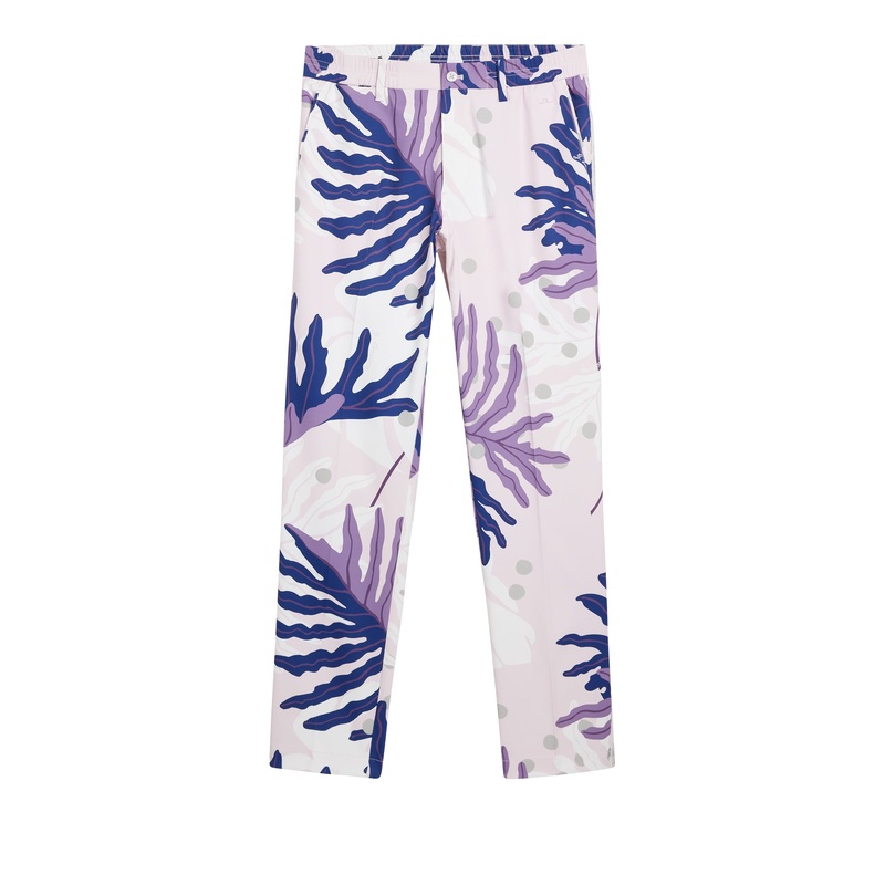 Stuart Print Stripe Pant / Paradise Monstera Pink